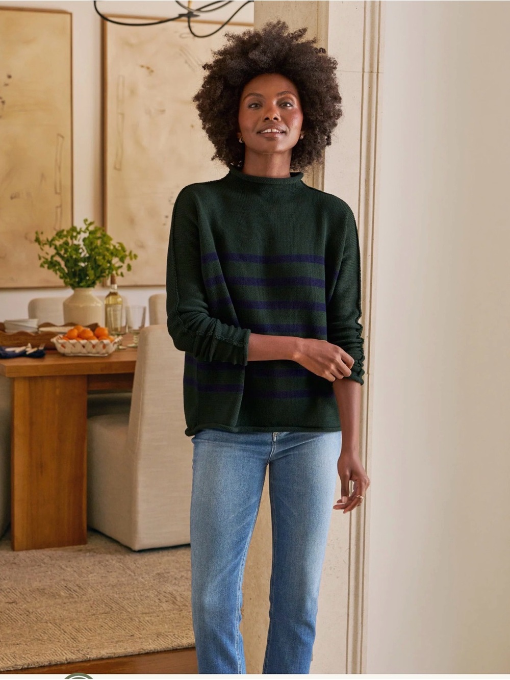 Frank & Eileen MONTEREY
Rolled Funnel Neck Sweater